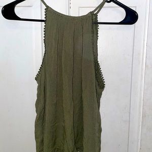 It is a navy green loose tang top